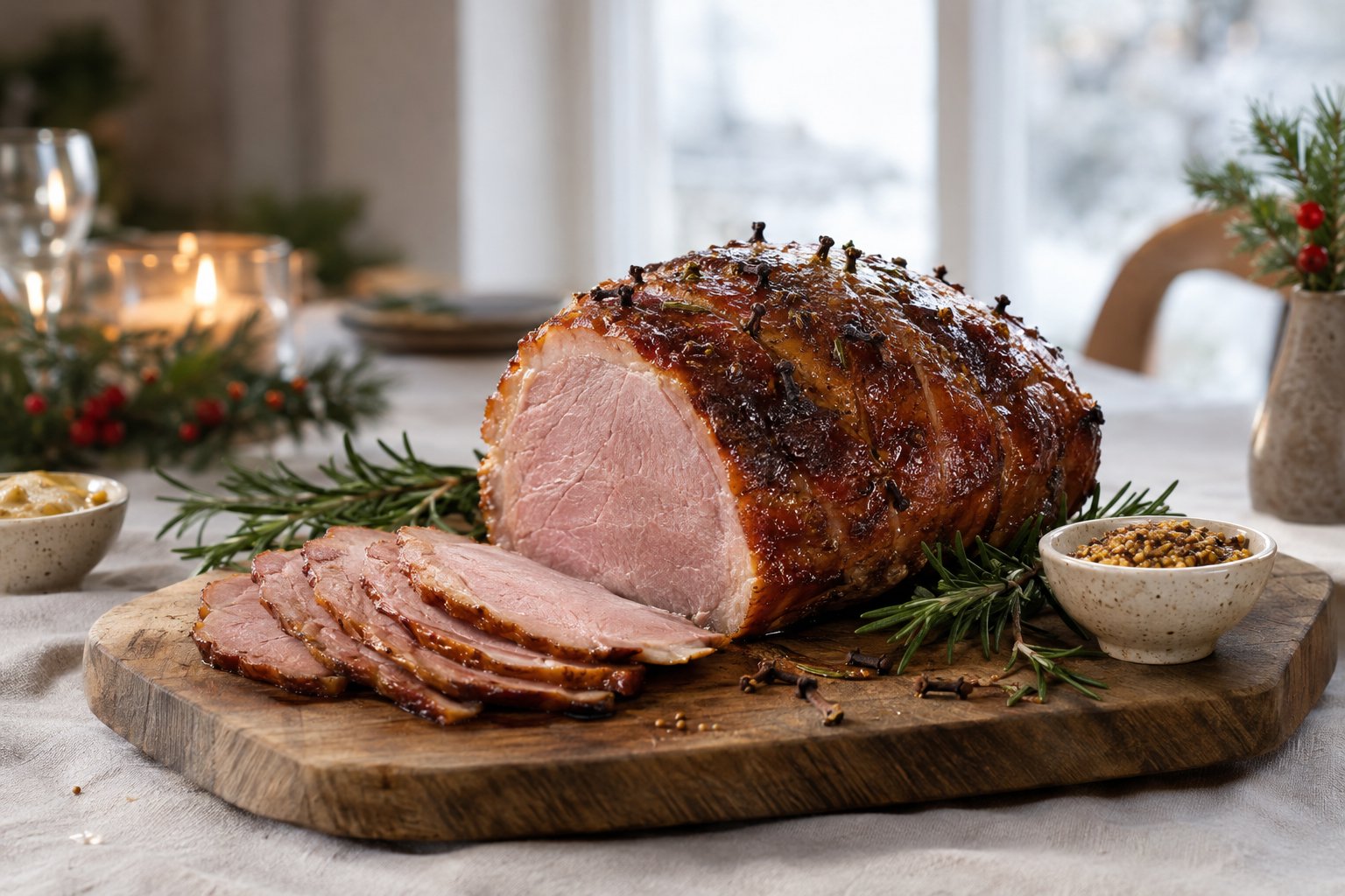 Julskinka av vildsvin sous vide – tid och temperatur